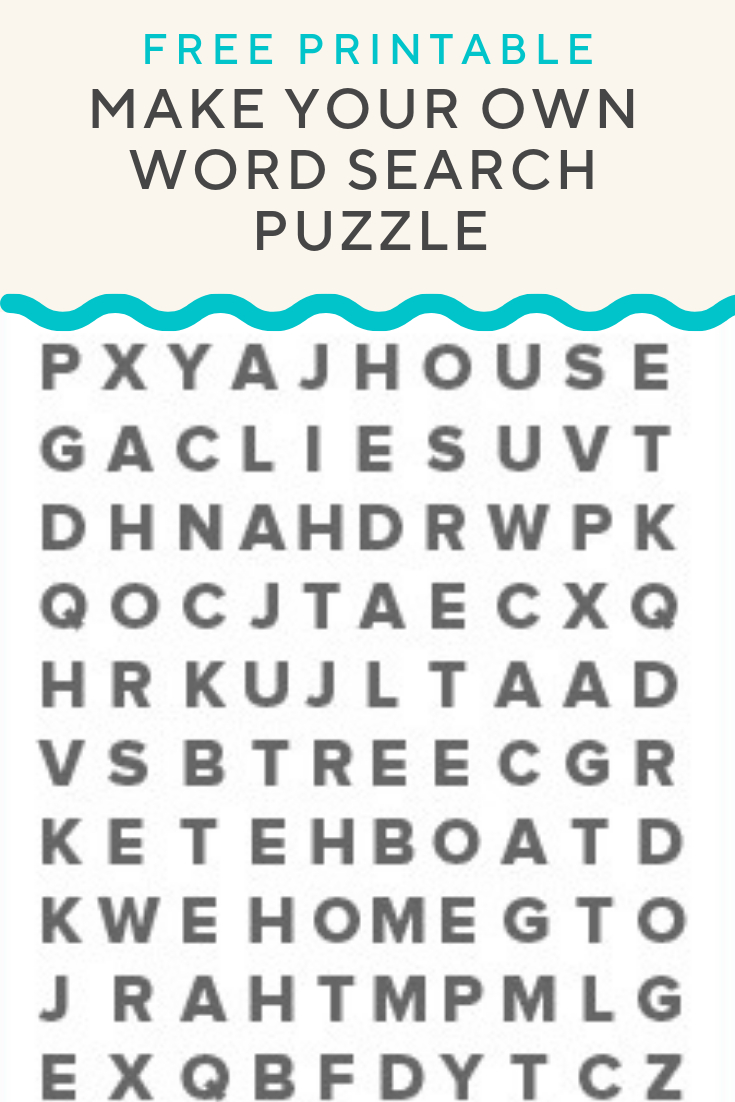 Word Search Puzzle Generator | Create And Print Fully Customizable - Word Search Maker Free Printable
