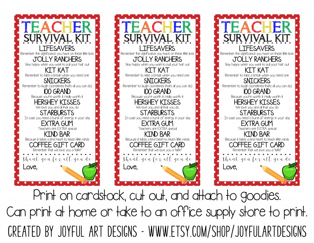 Workin It Wednesdays: Organized Back To School + Free Printable For - Teacher Survival Kit Free Printable