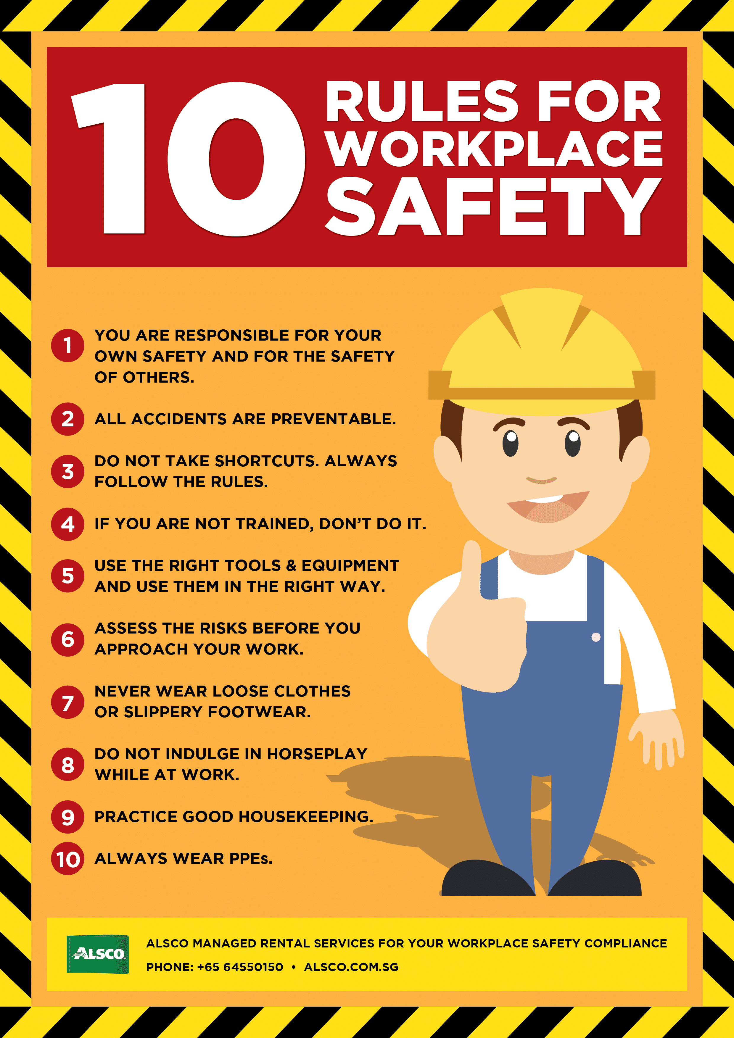 Workplace Safety Posters | Downloadable And Printable | Alsco - Free Printable Safety Signs