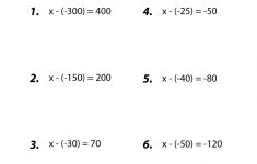 Free Printable 8Th Grade Algebra Worksheets