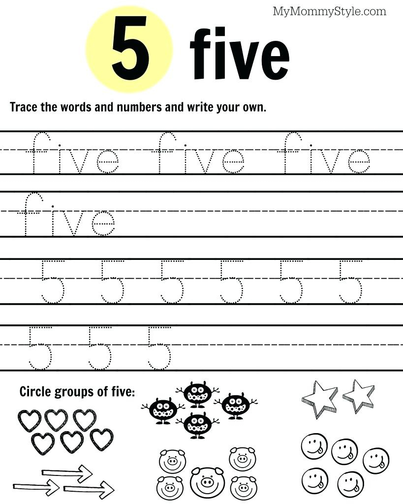 Worksheets Pages : Printable Number Worksheets For Kindergarten - Free Printable Number Worksheets