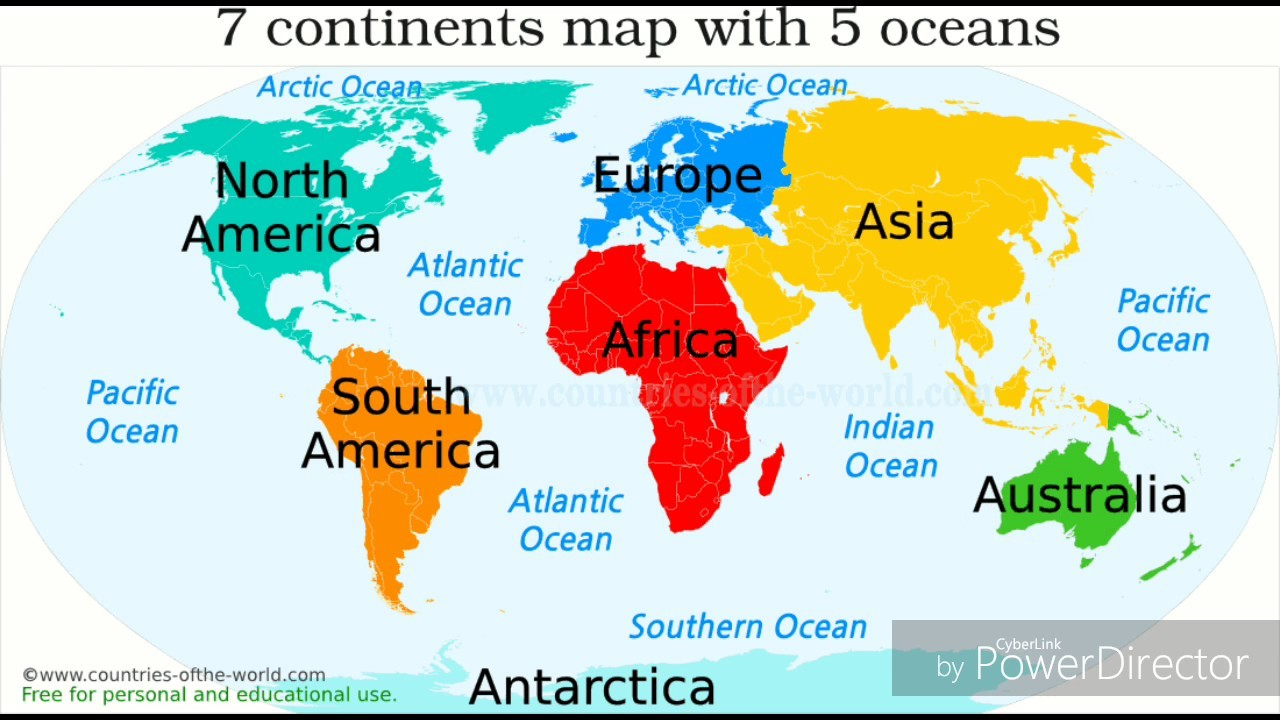 World Map Continents And Oceans Printable Outline Maps For Kids - Free Printable Map Of Continents And Oceans