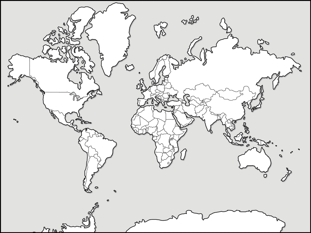 World Map Printable Pdf And Travel Information | Download Free World - Free Printable Blank World Map Download