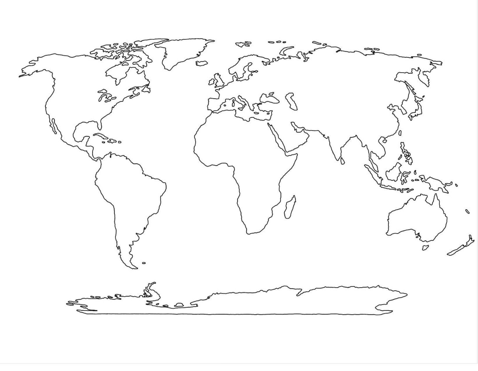 World Map Vector Template Copy World Political Map Outline Printable - Free Printable Blank World Map Download