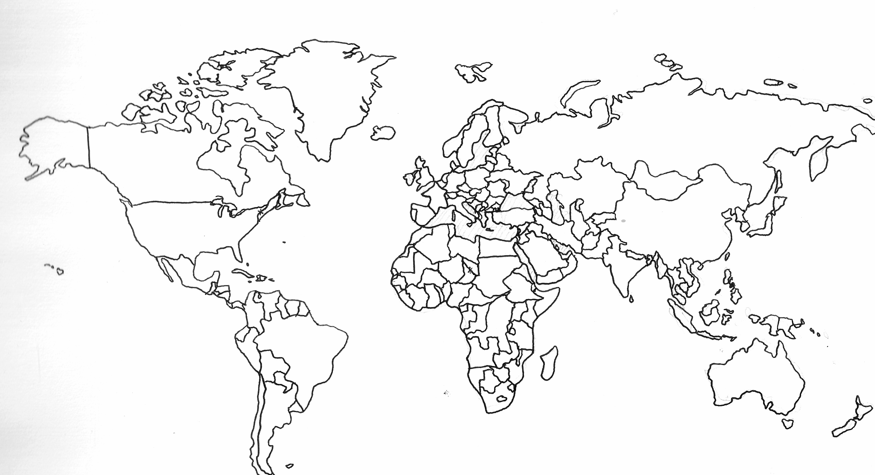 World Map With Country Names And Capitals Pdf Blank Map The World - Free Printable World Map Pdf