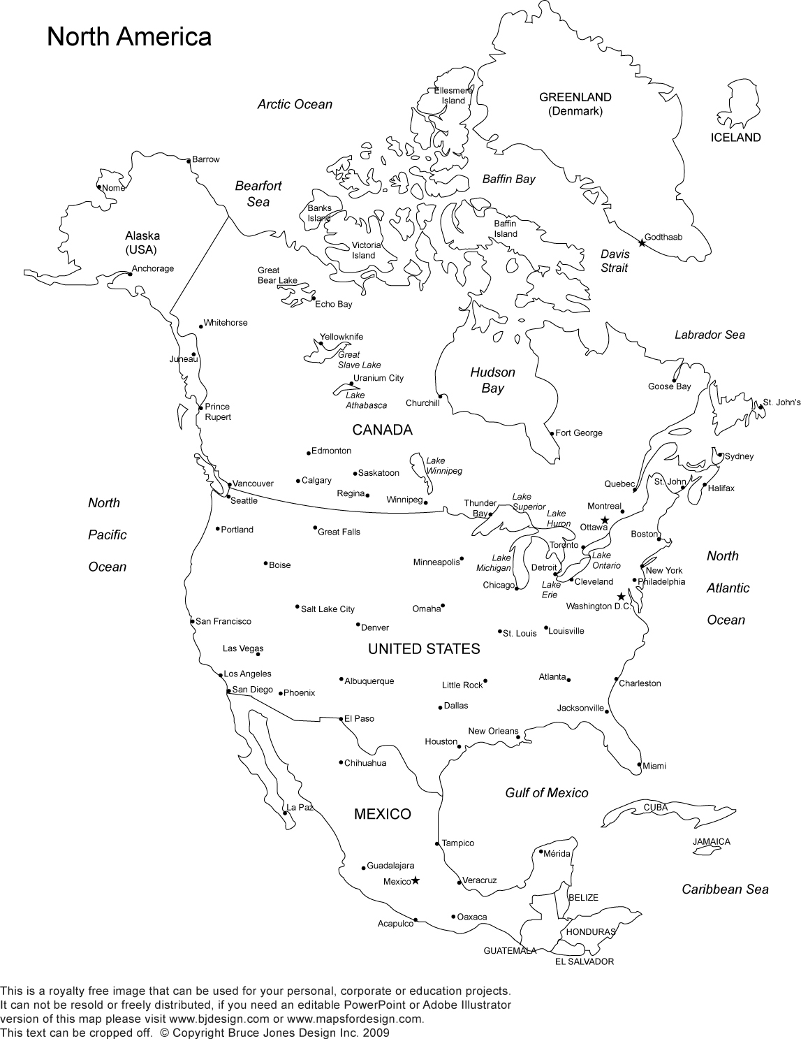 World Regional Printable, Blank Maps • Royalty Free, Jpg - Free Printable Outline Map Of North America