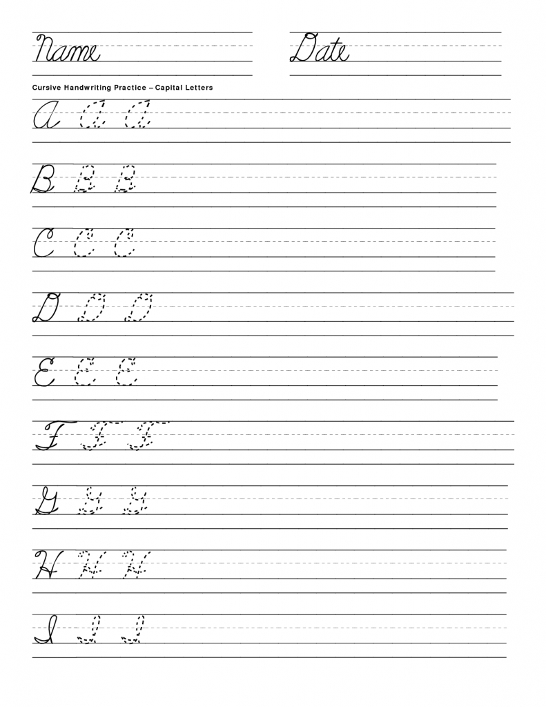 Writing Free Printable Worksheets Alphabet For Kindergarten - Free Printable Writing Sheets