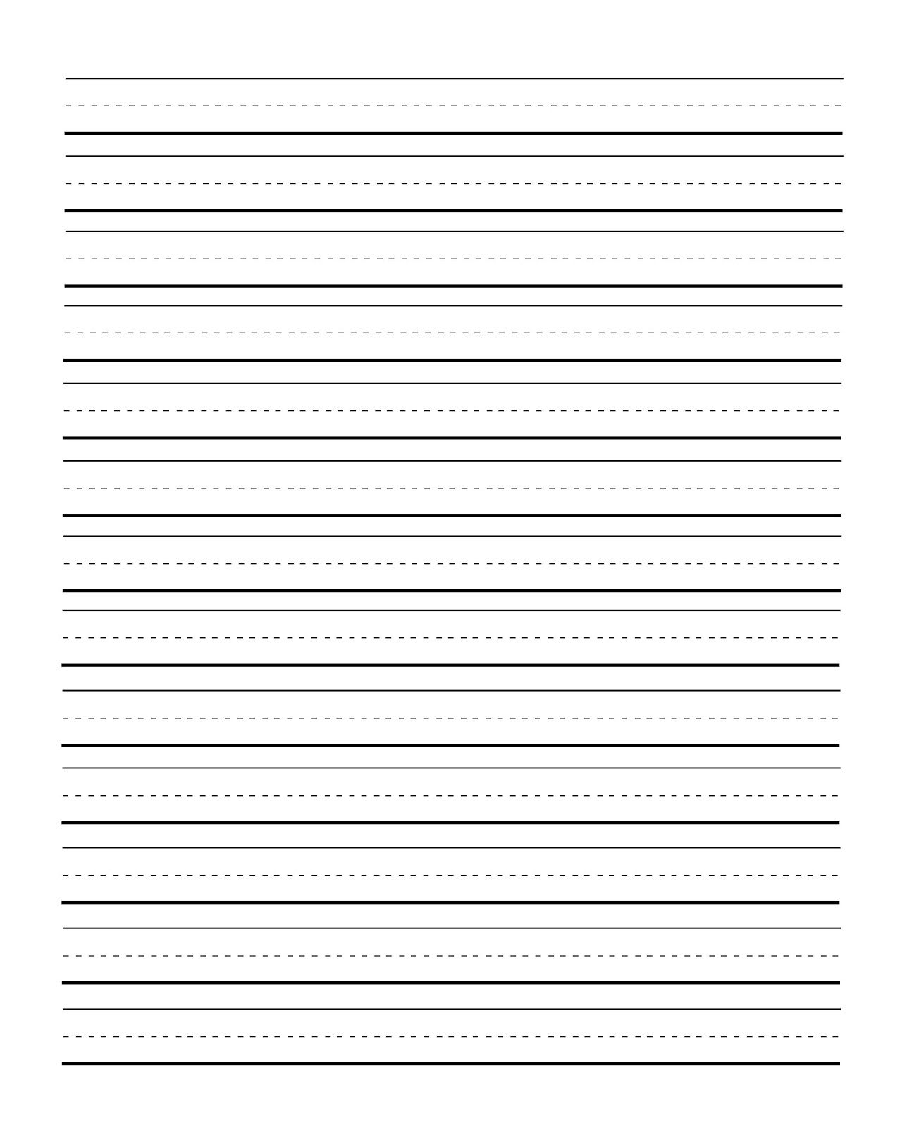 Writing Template Paper New Best S Of Free Lined  Handwriting - Free Printable Blank Handwriting Worksheets