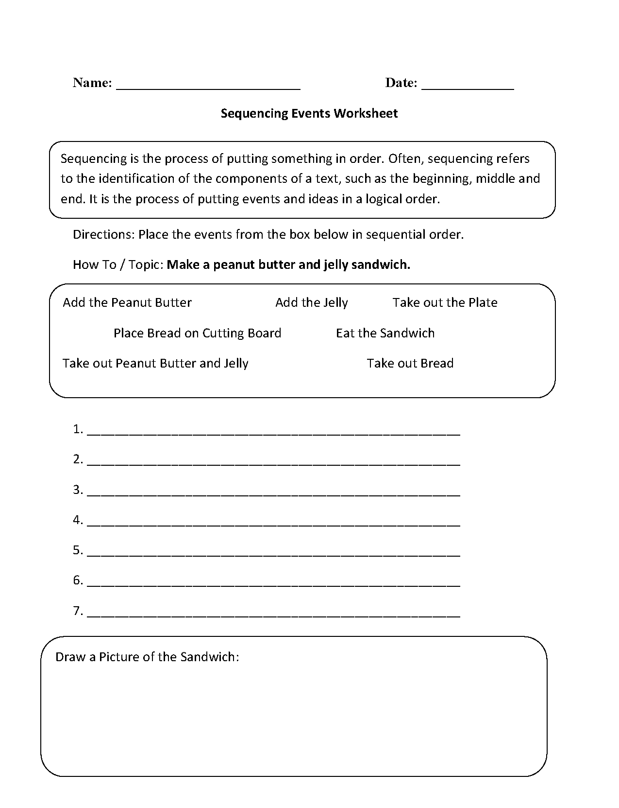 Writing Worksheets | Sequencing Worksheets - Free Printable Sequencing Worksheets 2Nd Grade