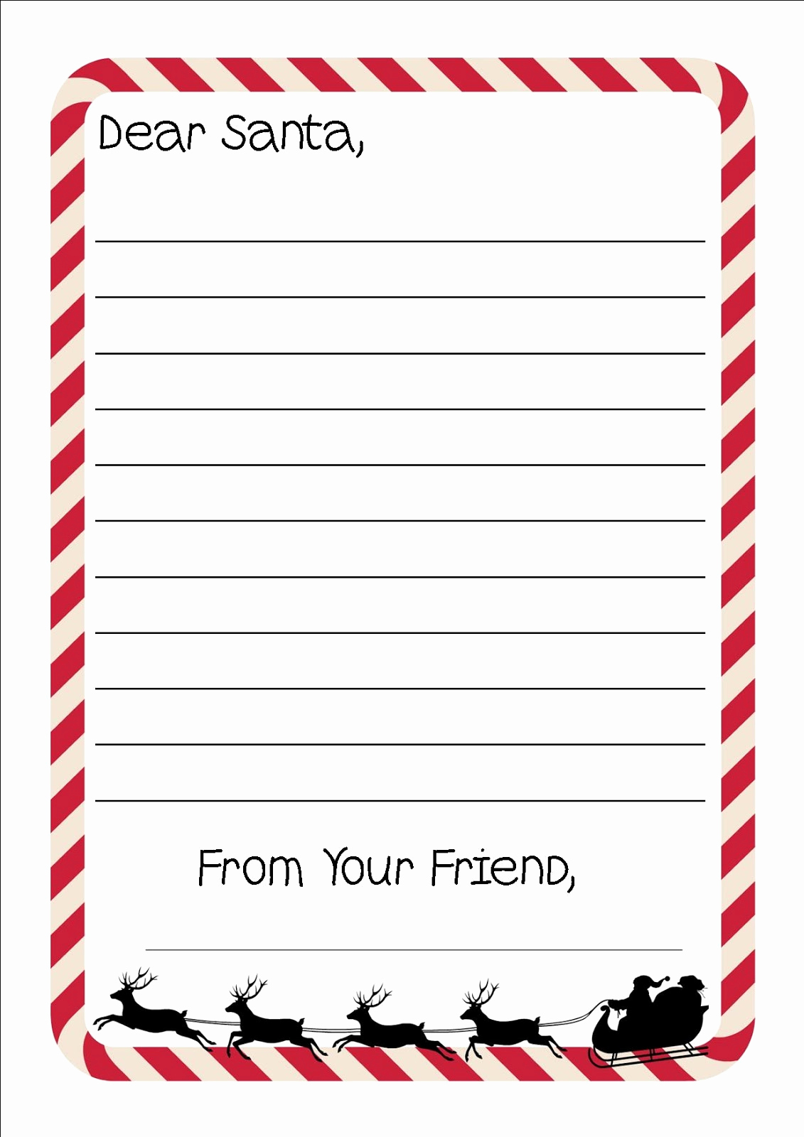 Xmas Writing Paper Santa Writing Paper Templates Puntogovco A Brief - Free Printable Christmas Writing Paper With Lines