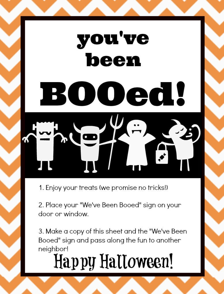 You&amp;#039;ve Been Booed! Mason Jar Gift &amp;amp; Free Printables | The Happier - We Ve Been Booed Free Printable