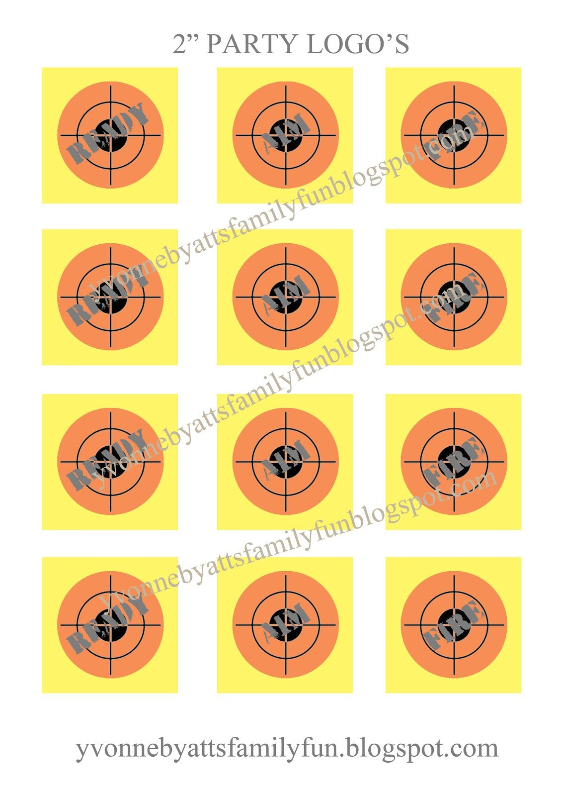 Yvonne Byatt&amp;#039;s Family Fun: Nerf Party Printables | Birthday Ideas - Free Printable Nerf Logo