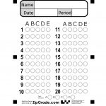 Zipgrade: Answer Sheet Forms   Free Printable Test Maker