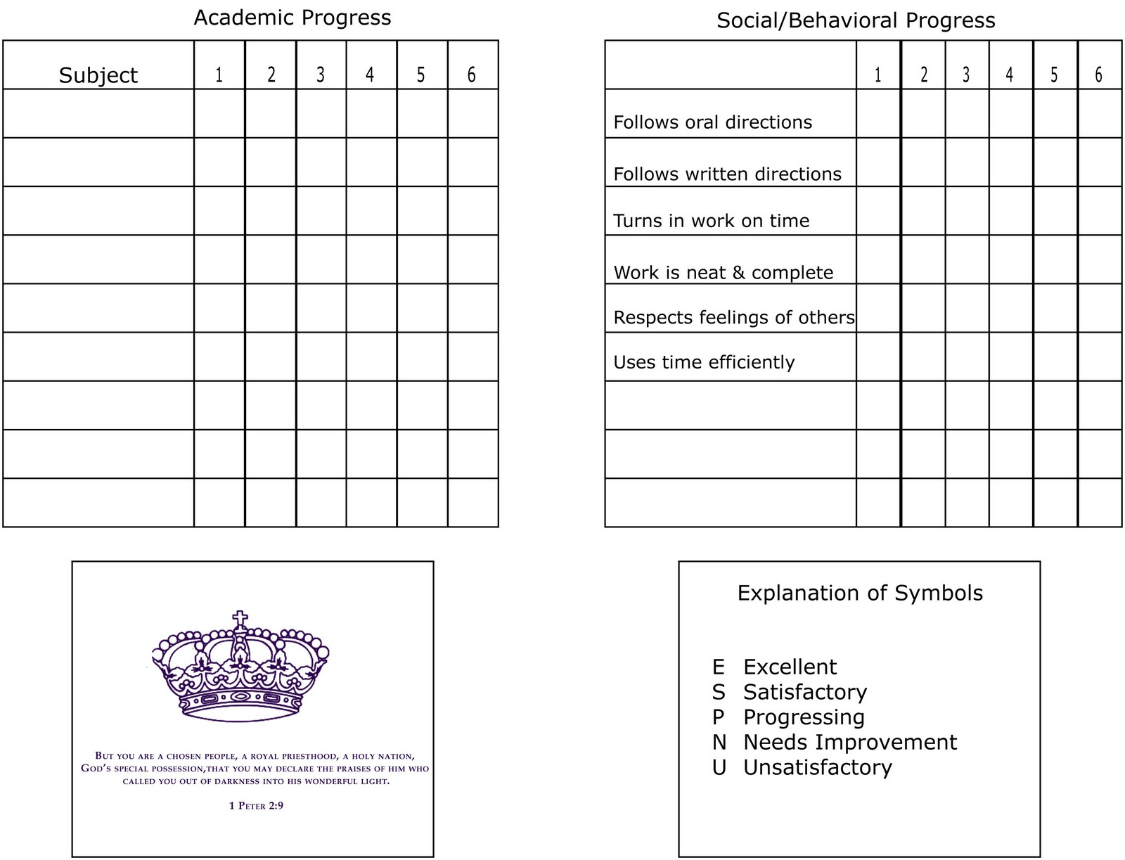 Zoo Internships: Homeschool Report Card - Free Printable Kindergarten Report Cards